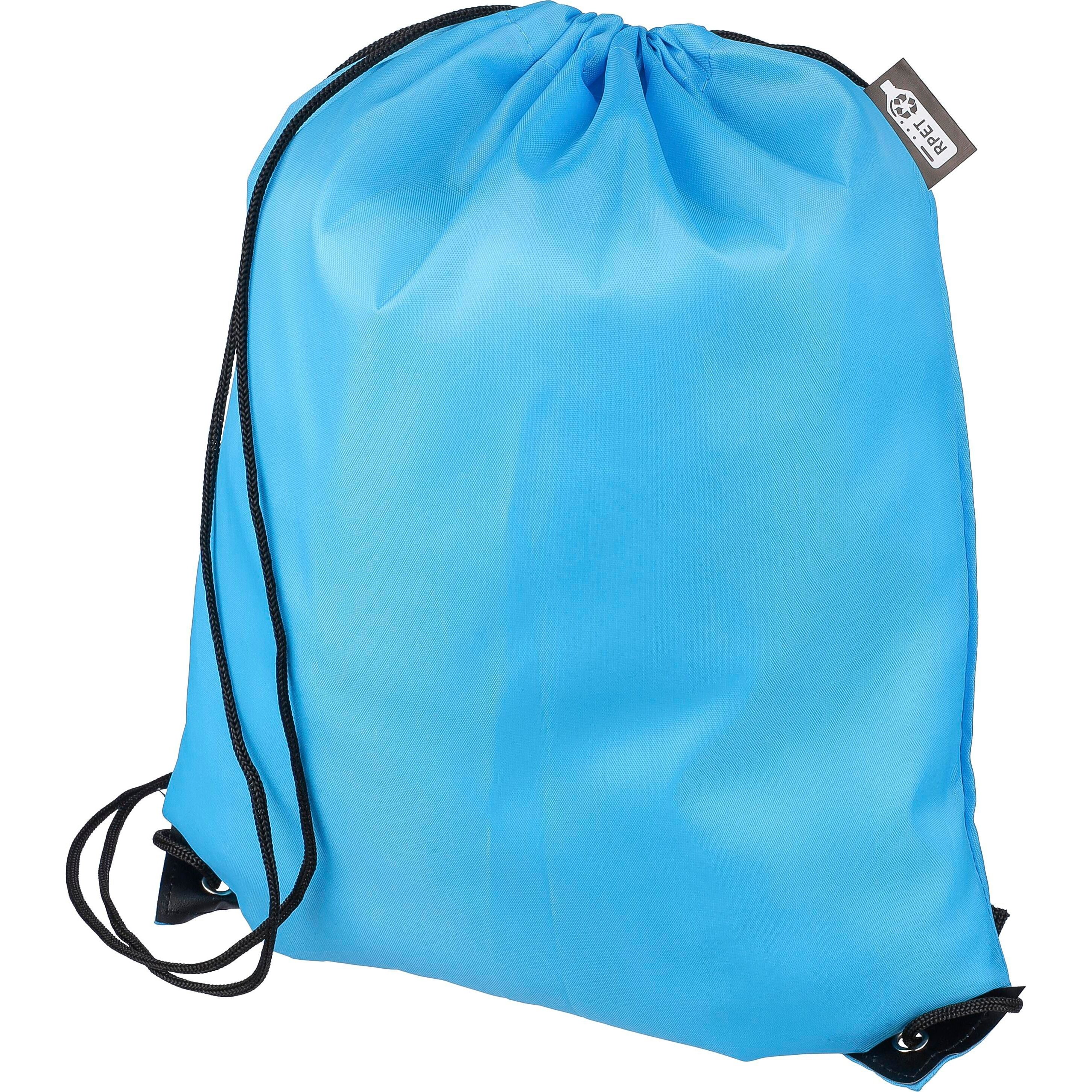rPET 210D Polyester Rucksack mit Kordelzug Calix - schwarz-676