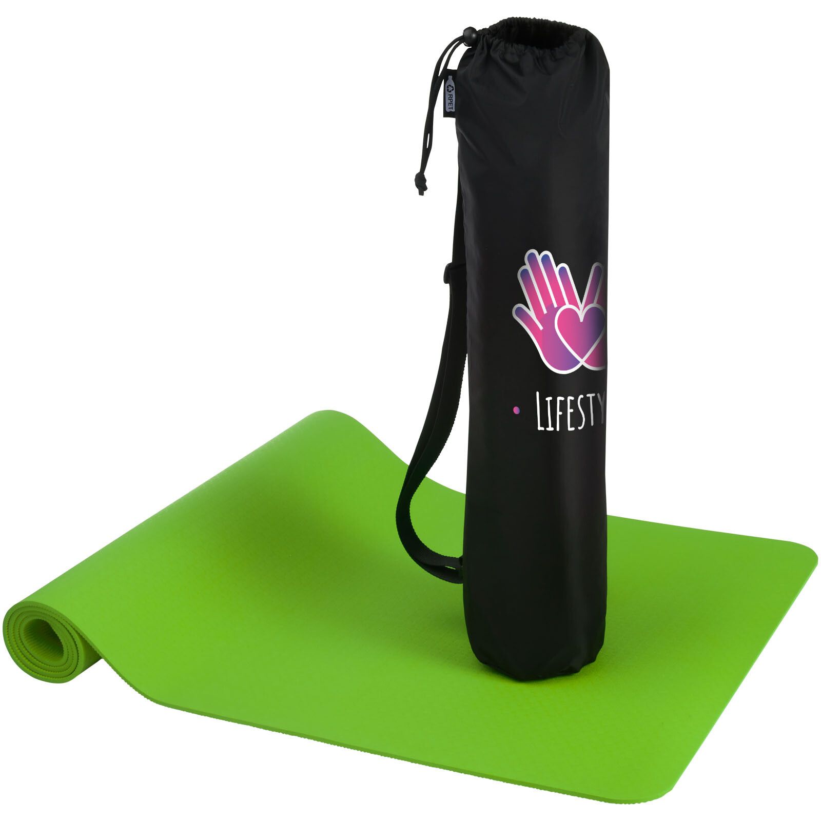 Virabha Yogamatte aus recyceltem TPE - grün-269