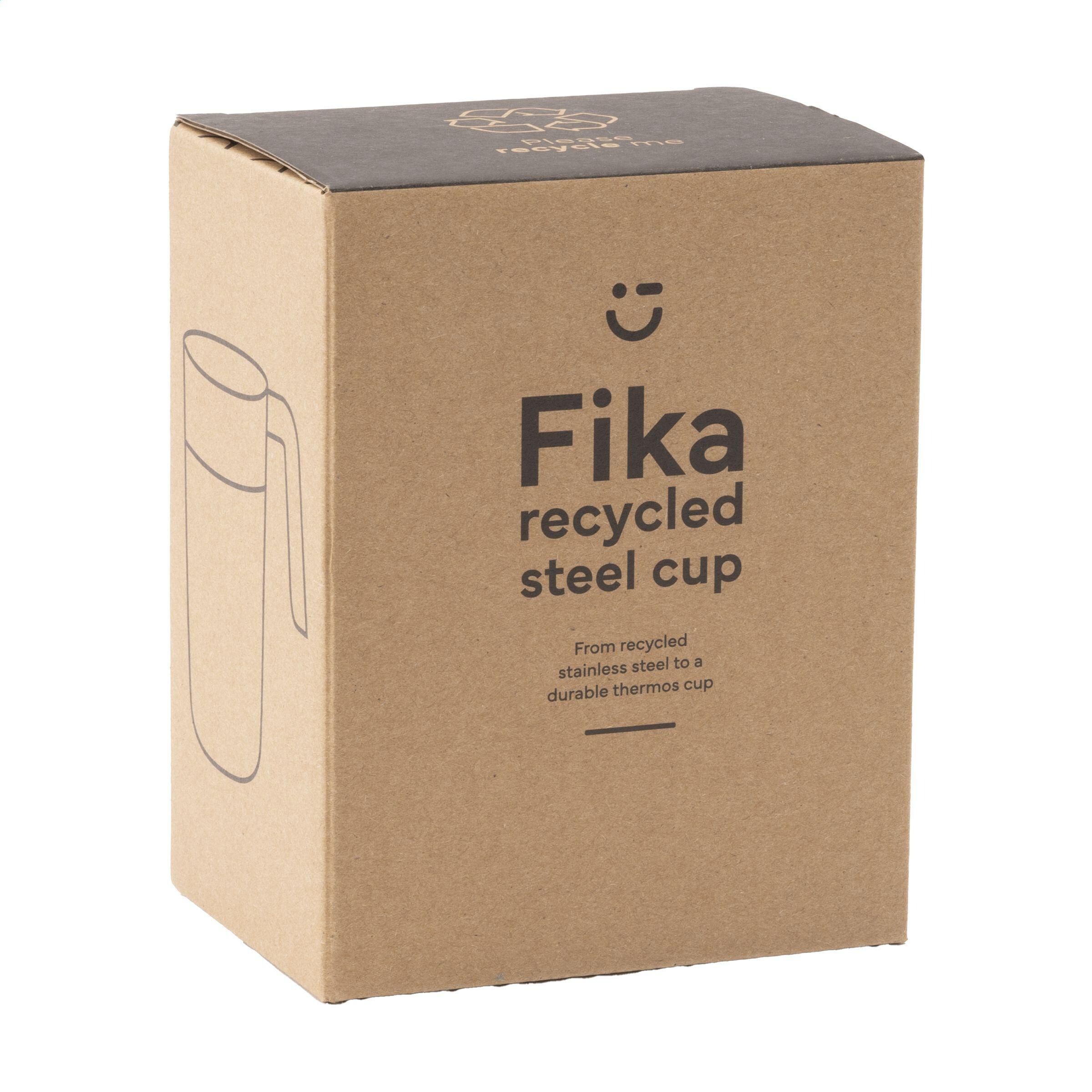 Fika RCS Recycled Steel Cup 400 ml Thermobecher - schwarz-586