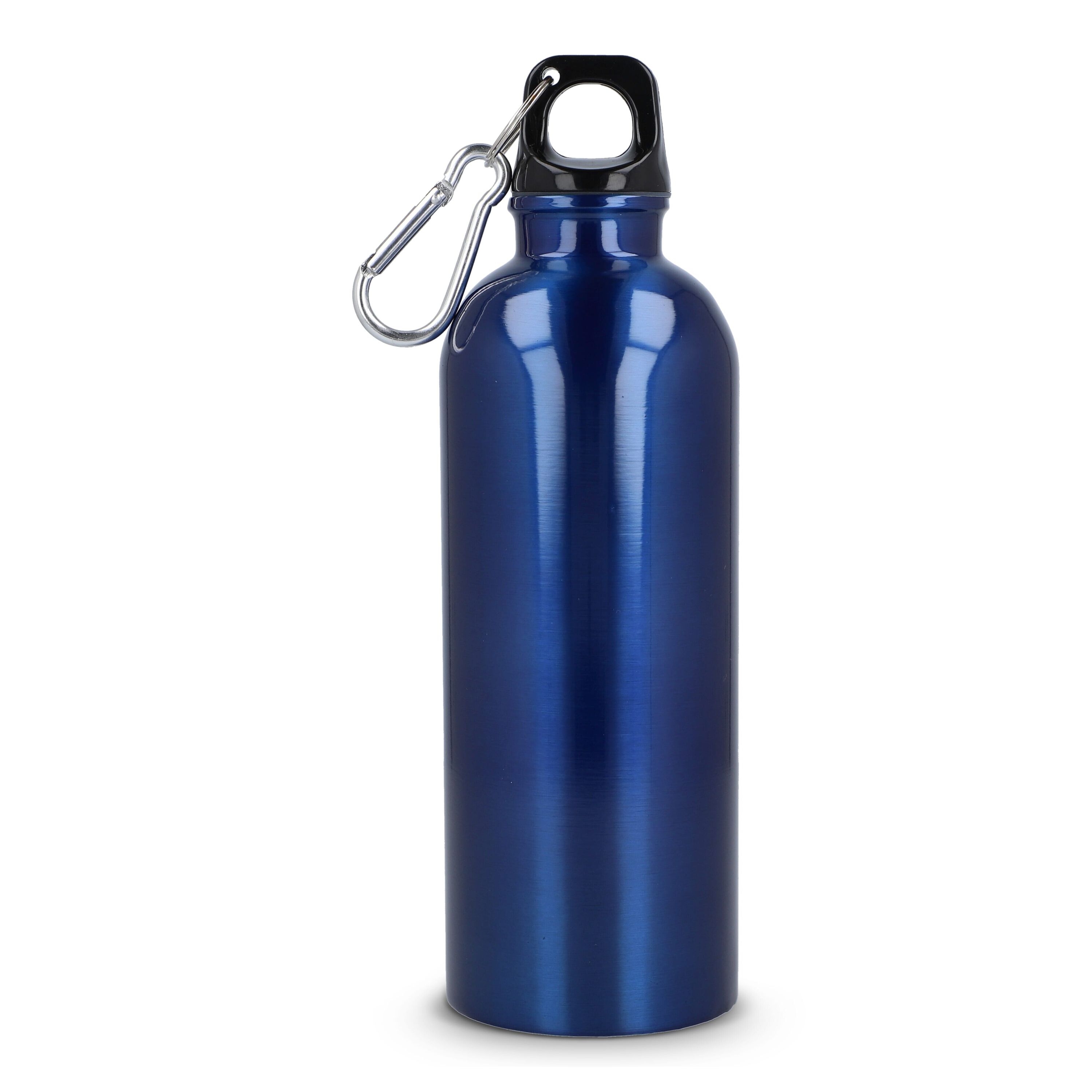 R-Edelstahl einwandige Flasche mit Karabiner 500 ml - blau-388