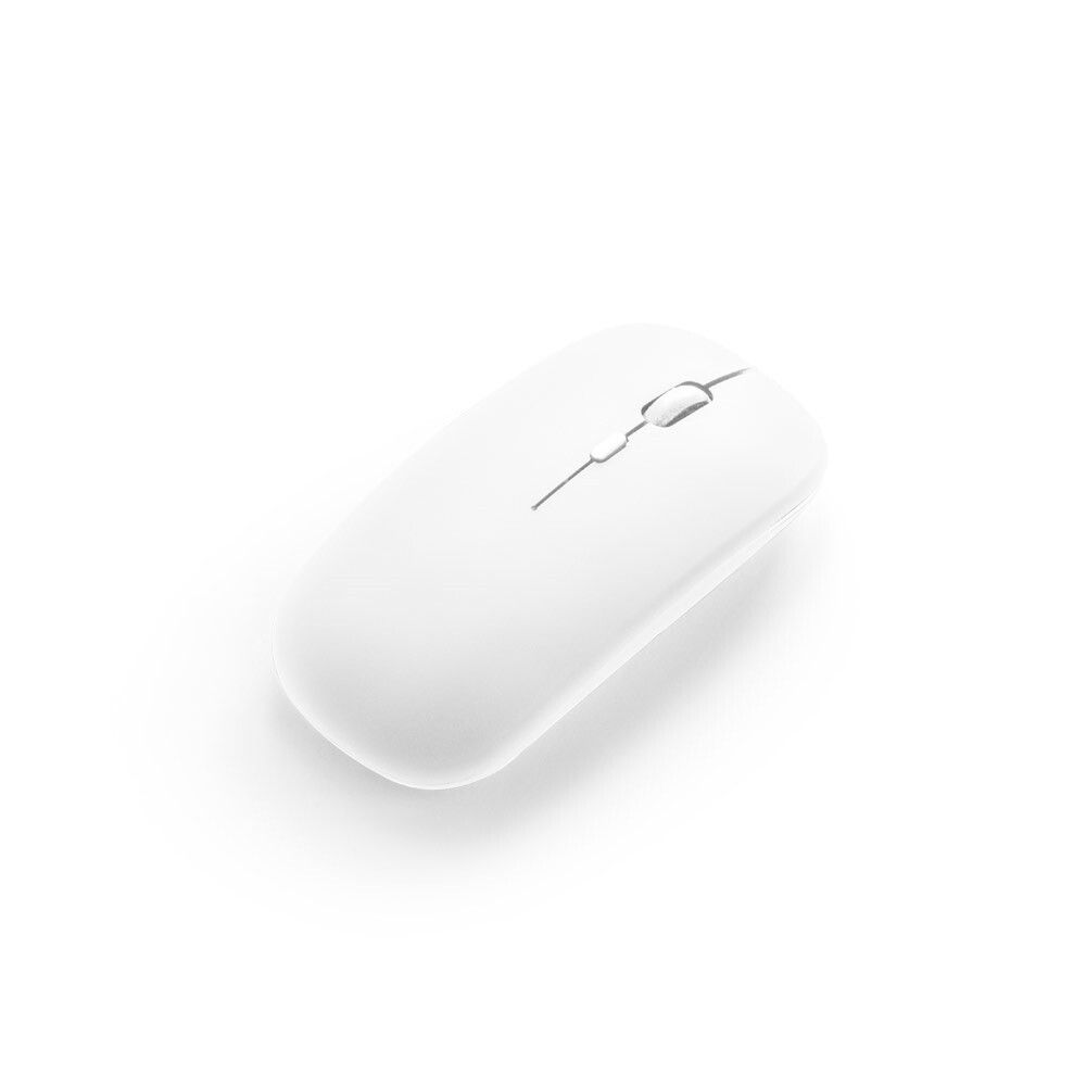 KHAN Wireless Maus mit 500mAh Akku aus recyceltes ABS (100% rABS) - weiß-783