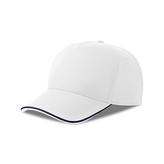 Recy Five Piping Cap - white - navy-217