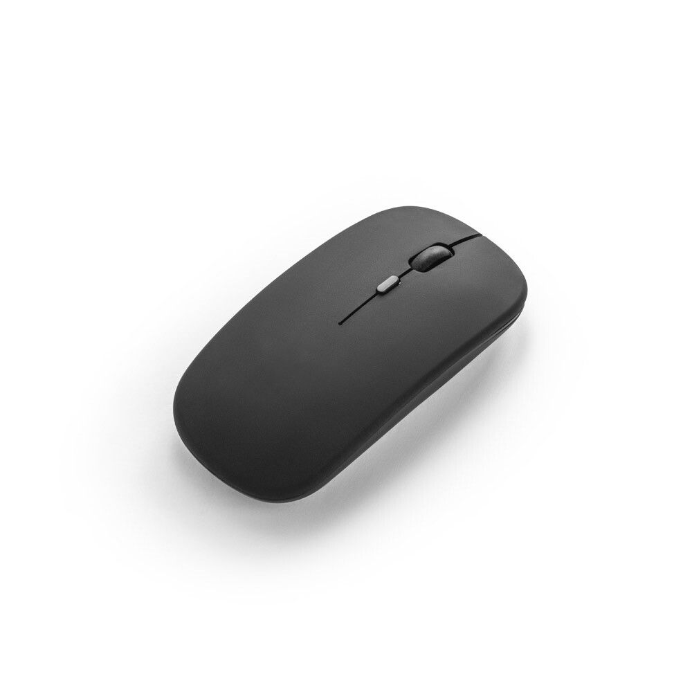 KHAN Wireless Maus mit 500mAh Akku aus recyceltes ABS (100% rABS) - schwarz-575