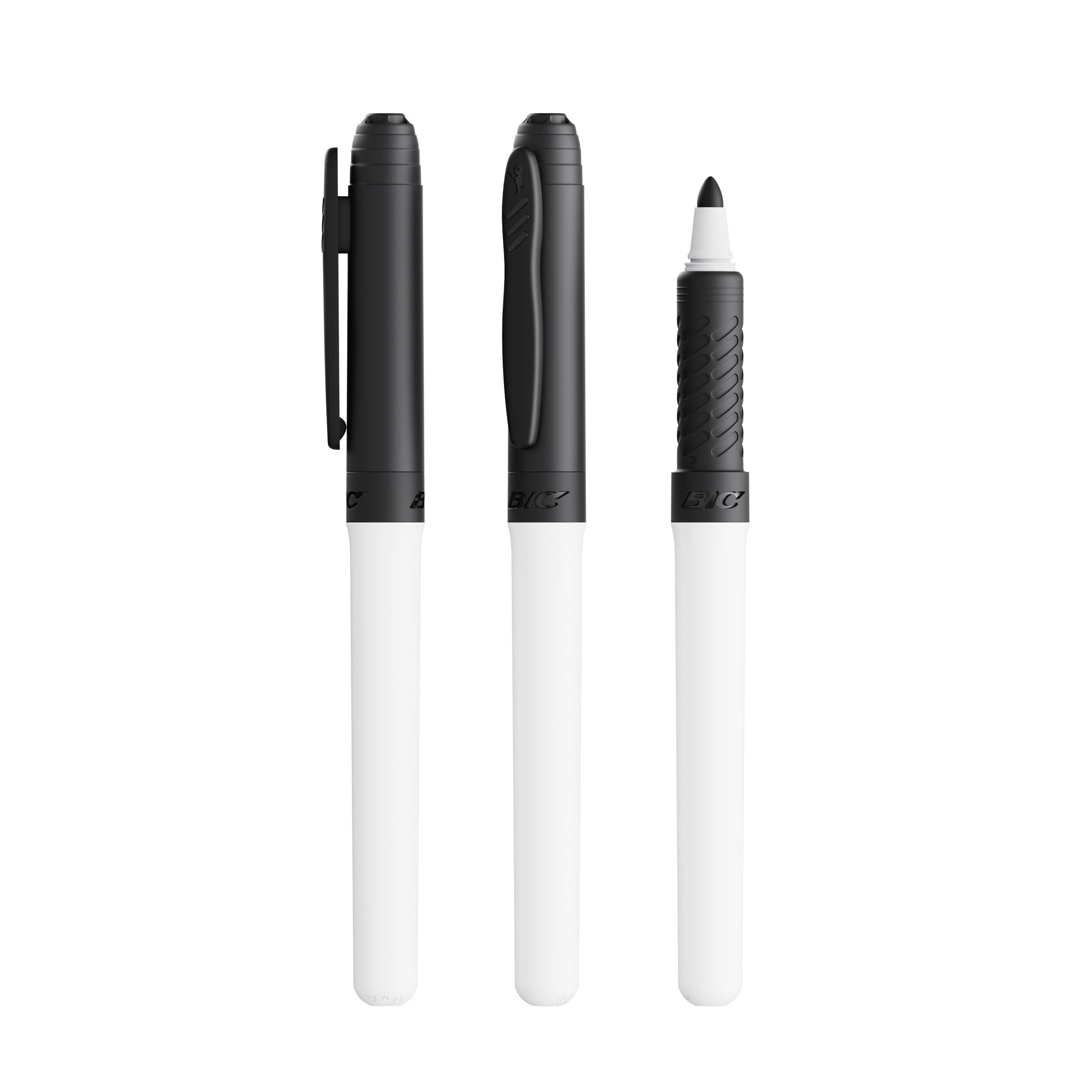 BIC® Velleda® White Board Marker Grip - weiß - schwarz-855