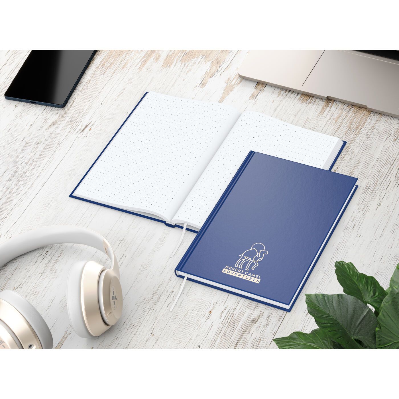 Notizbuch Note-Book, A5, Punktraster, dunkelblau-885