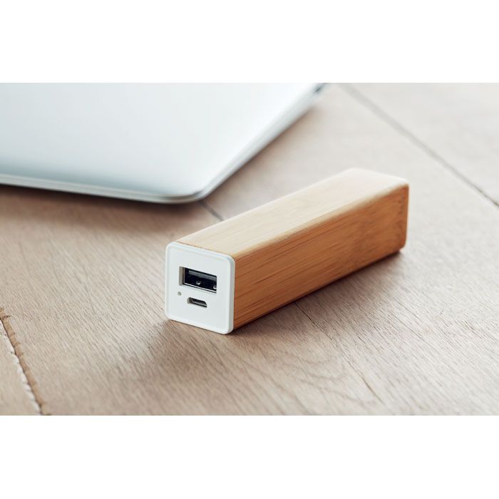 Powerbank 2200 mAh Bambus POWERBAM - holz-100