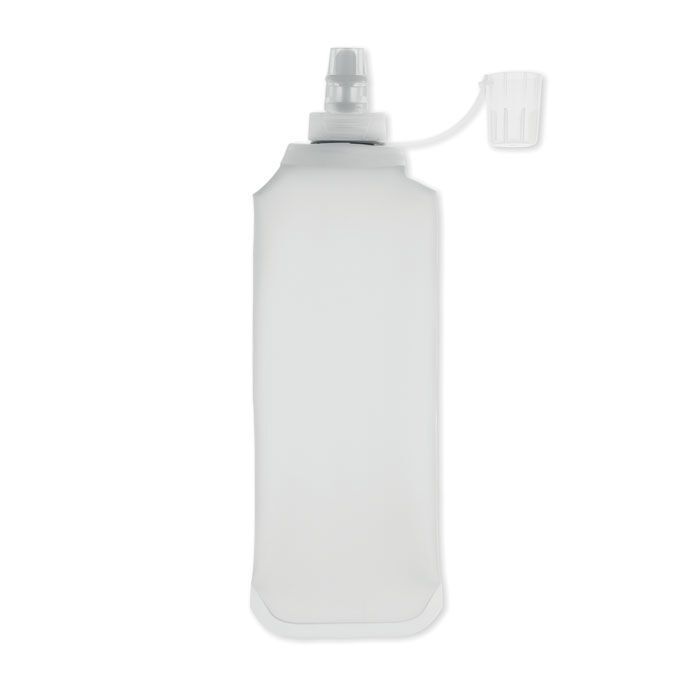 Faltbare Wasserflasche 500ml BITER - transparent weiß-569