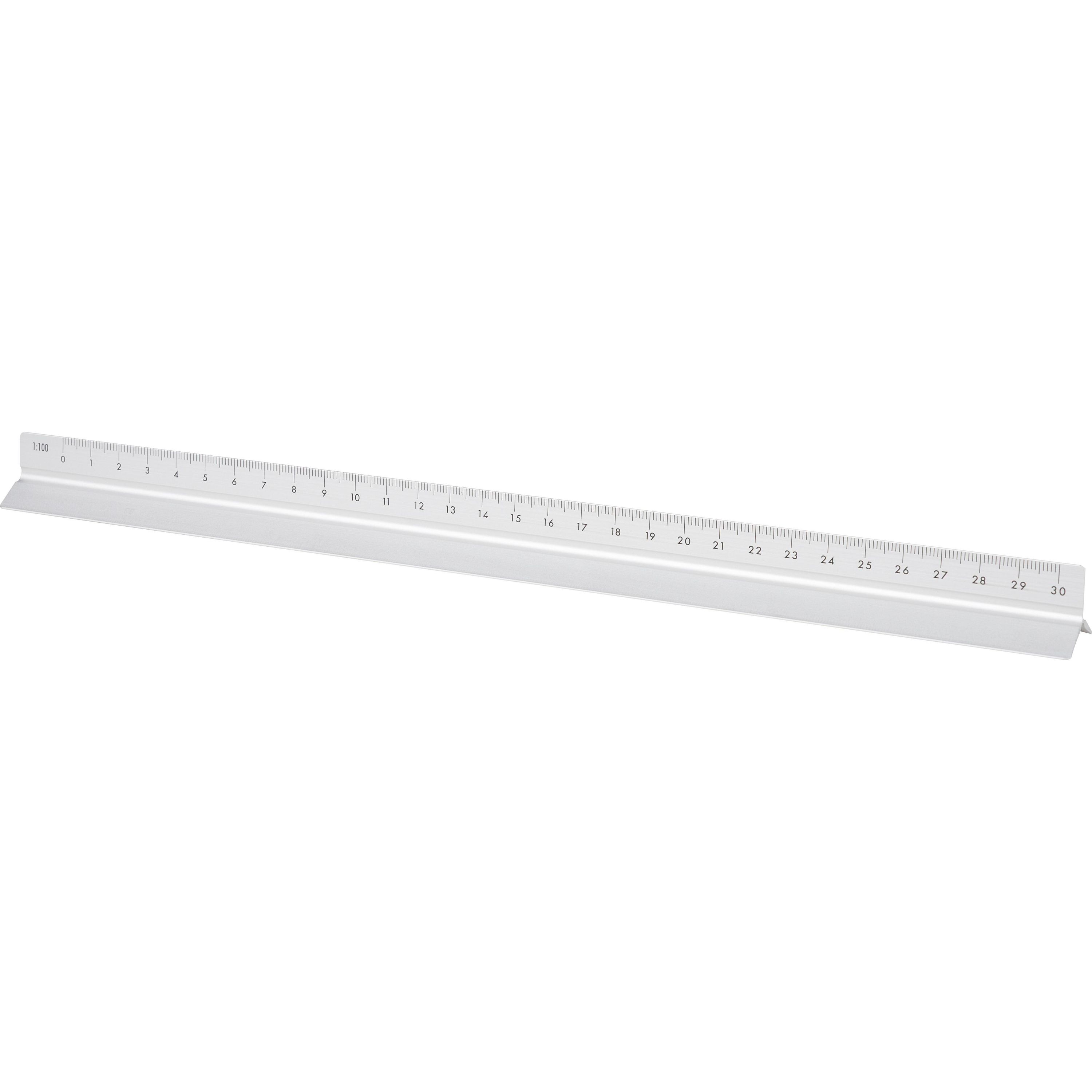 Aluminium-Dreiecklineal 30 cm Tavi - silber-635
