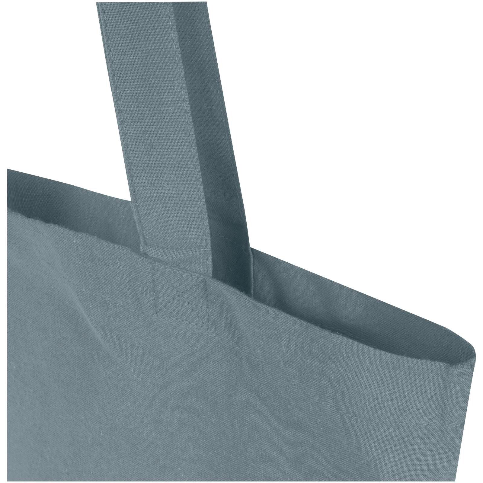 Madras Blend 140 g/m² Tragetasche aus GRS-recycelter Baumwolle 7L - grau-35