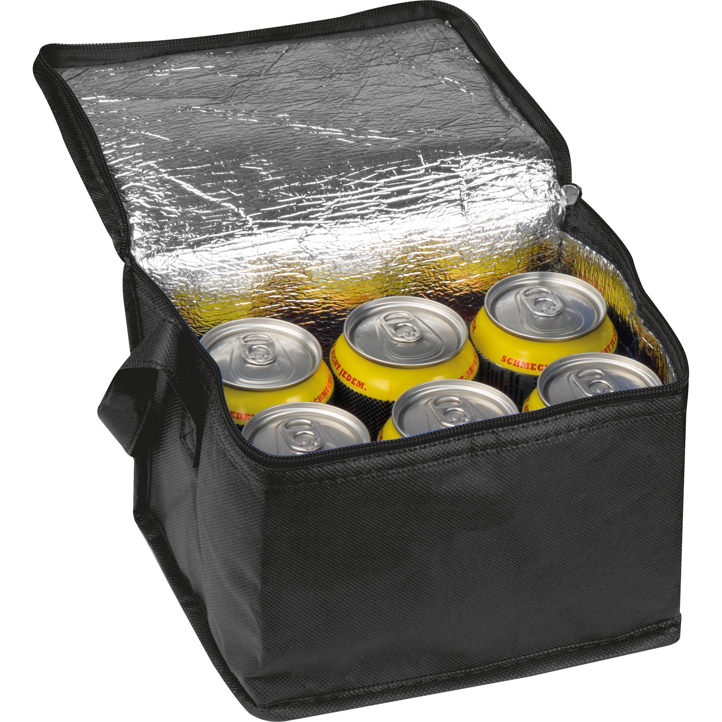 Non Woven-Kühltasche Nieby - schwarz-447