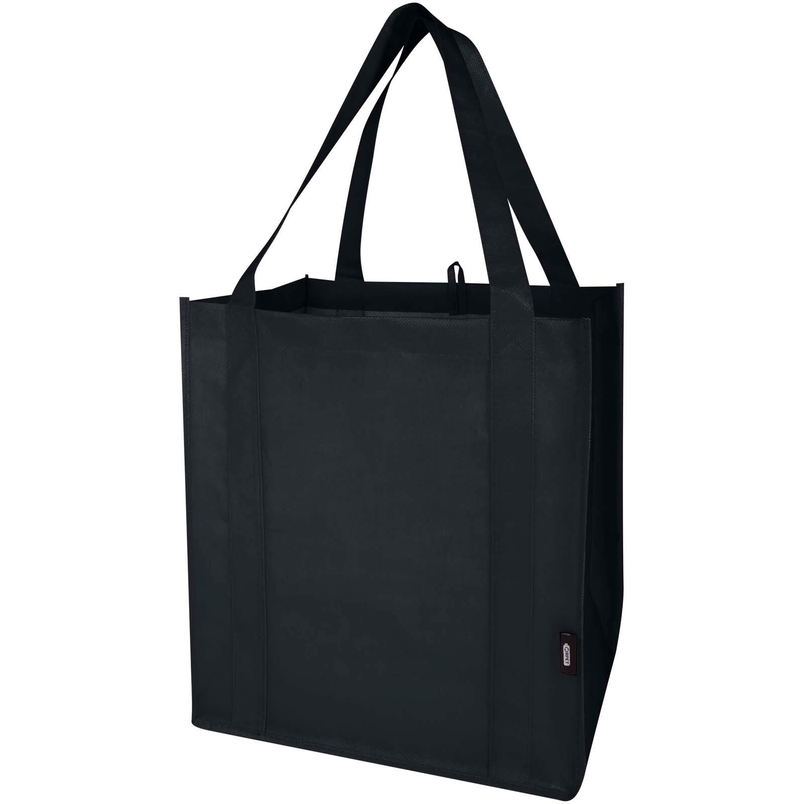 Liberty Tragetasche mit hartem Boden aus recyceltem GRS Non Woven 6 L - schwarz-726