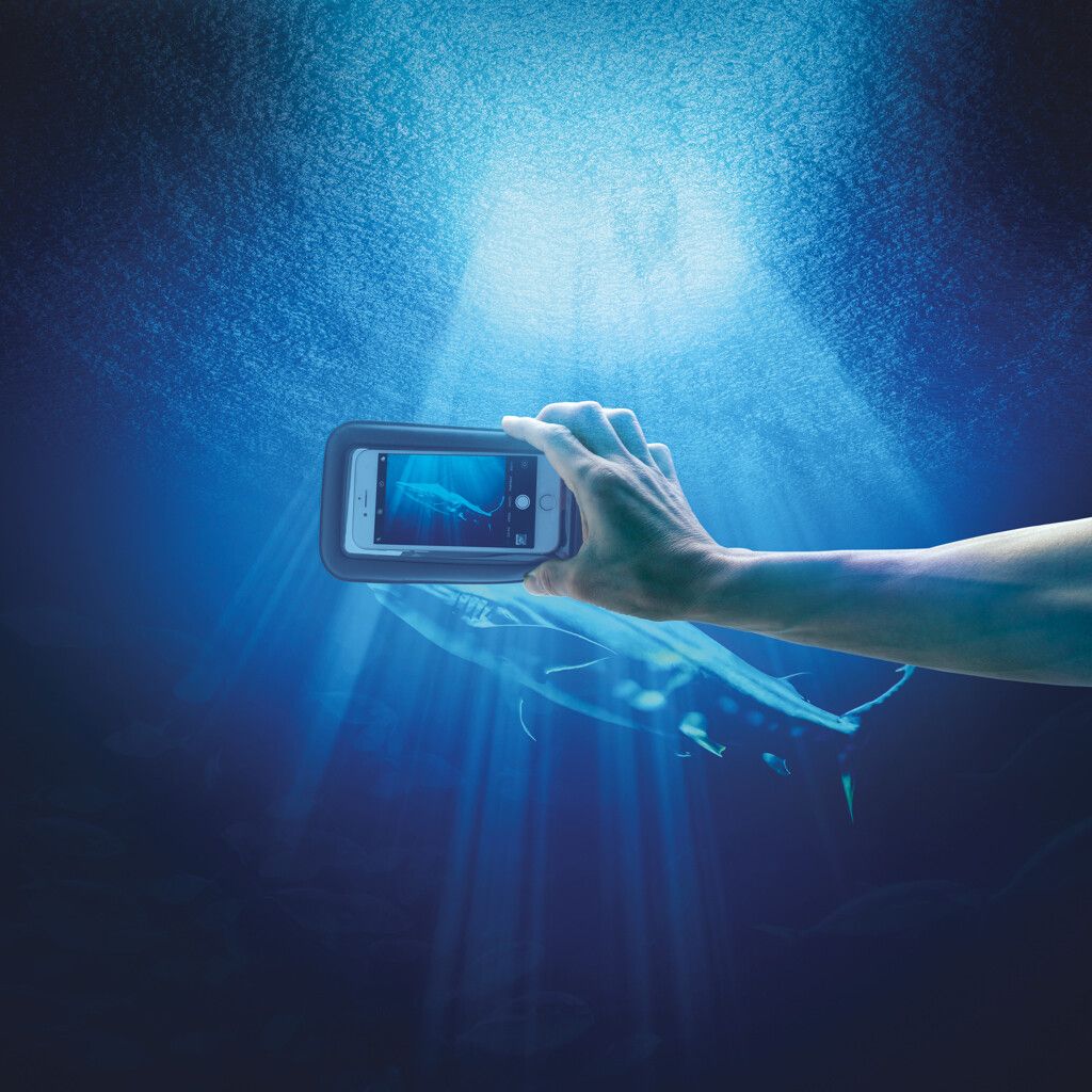 IPX8 wasserdichte, schwimmende Telefontasche - schwarz-449