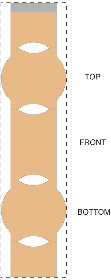 Veredelungsposition Maßgefertigte Kraft-Papierbanderole