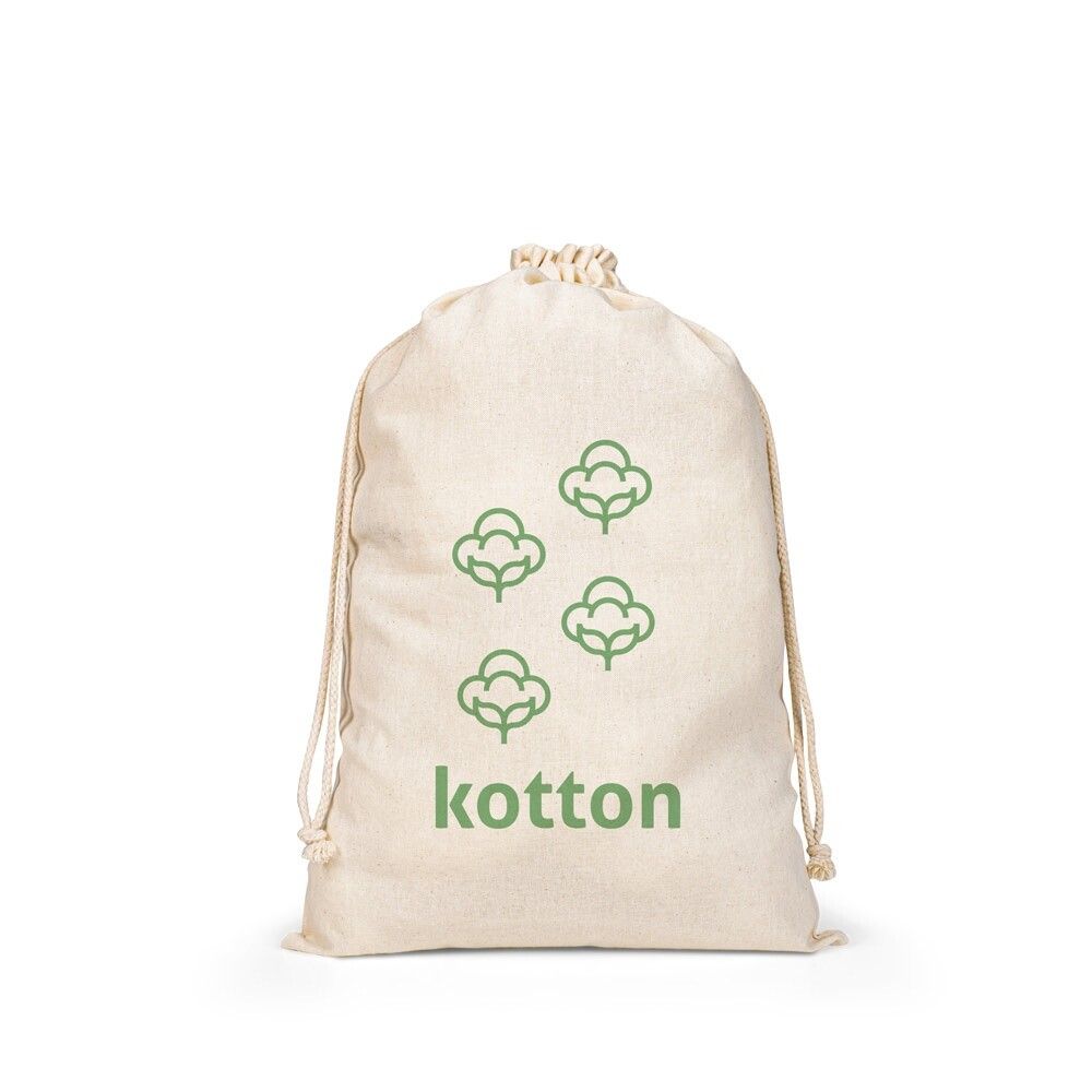 GIFTWRAP L Großer Beutel, 100 % Baumwolle (120 g/m²) - naturhell-434