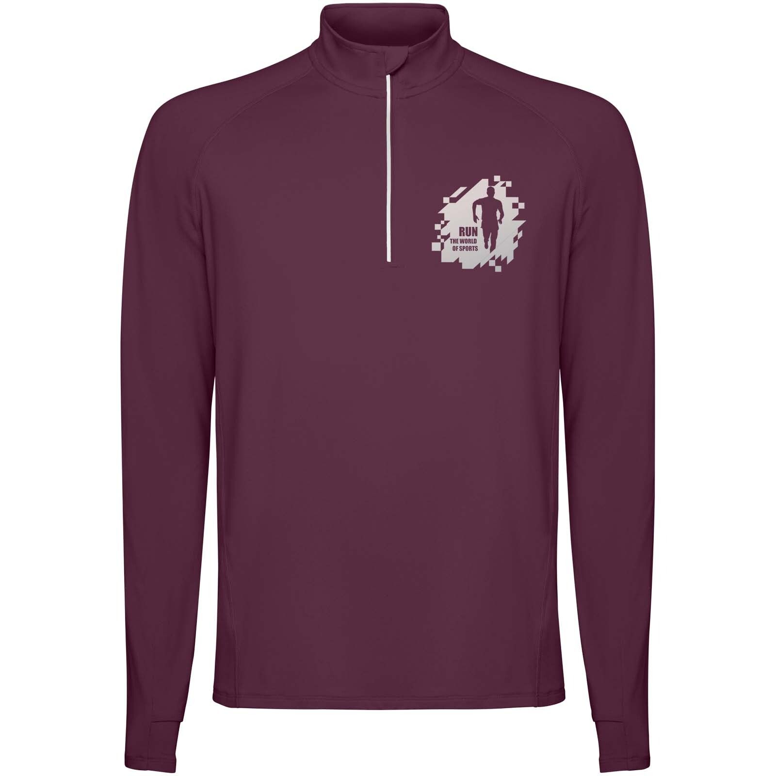 Estambul Half-Zip Sweatshirt für Herren - pflaumenrot - XL-549