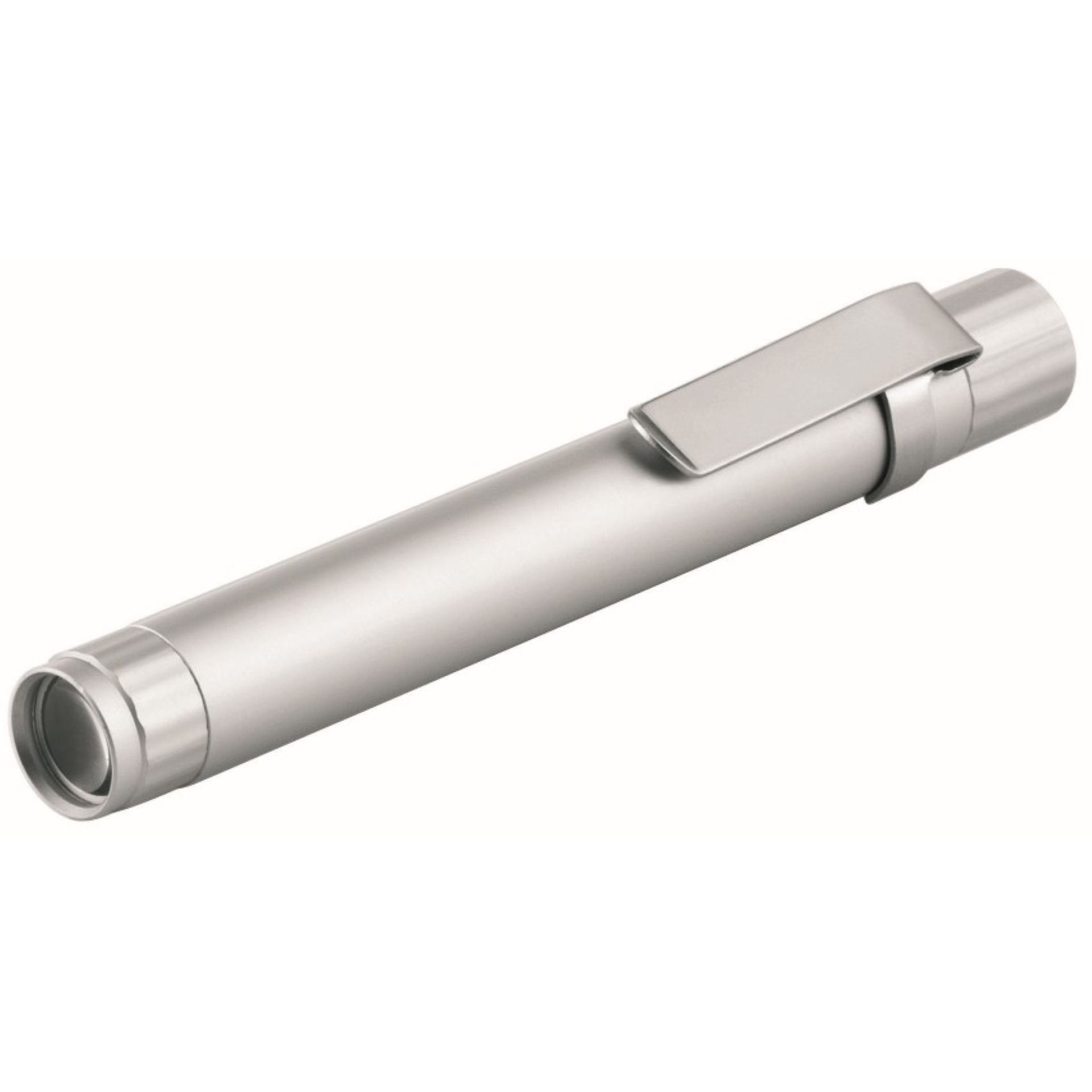 Metmaxx® LED Megabeam Lampe "TechPen" (Warm White Light) - silber-557