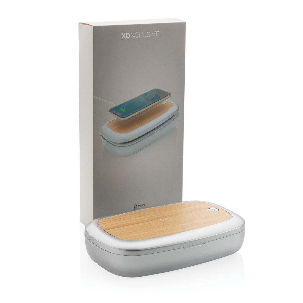 Rena UV-C Sterilisations-Box mit 5W Wireless Charger - grau-923