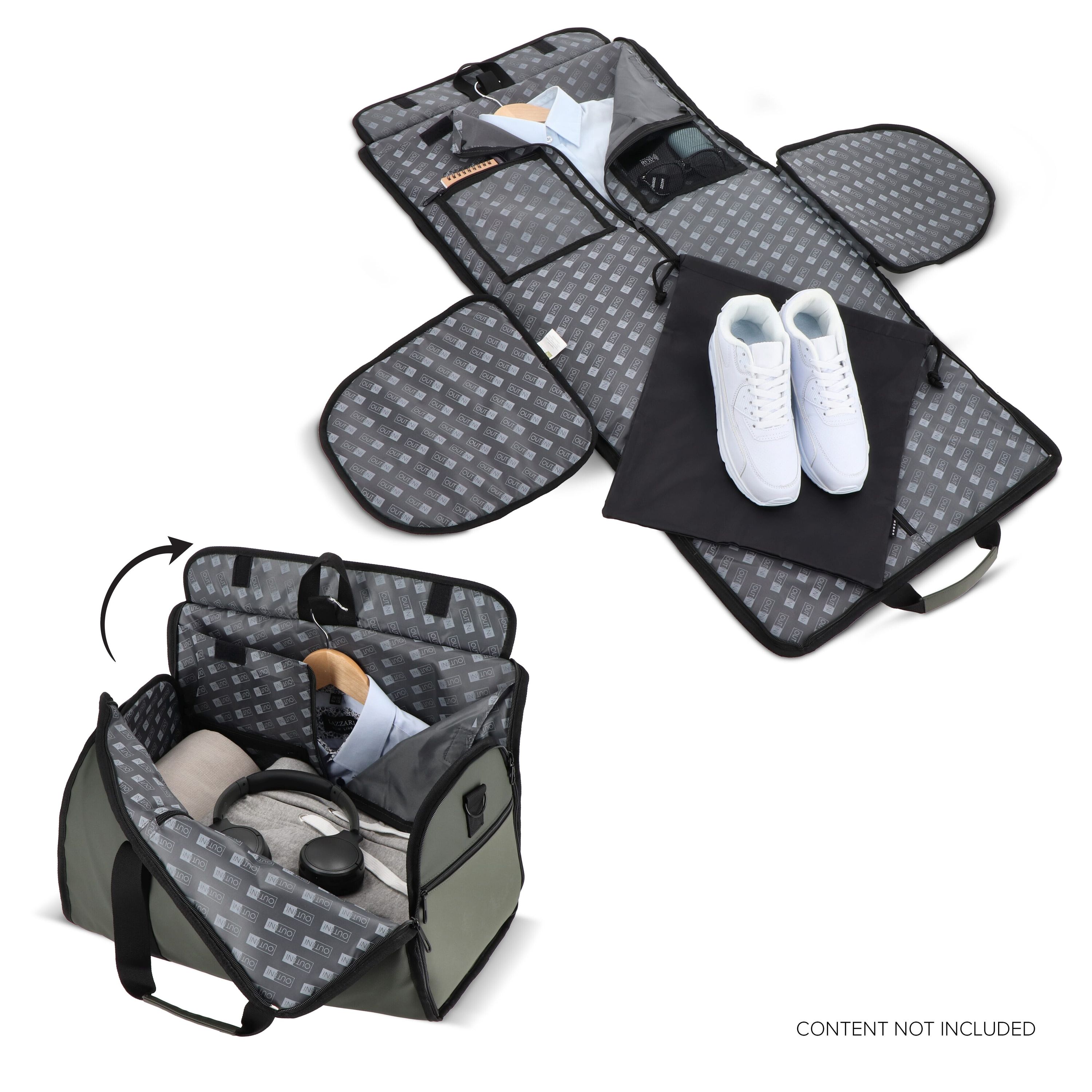 Tasche Carry Smart mit Schuhbeutel - dunkelgrün-67