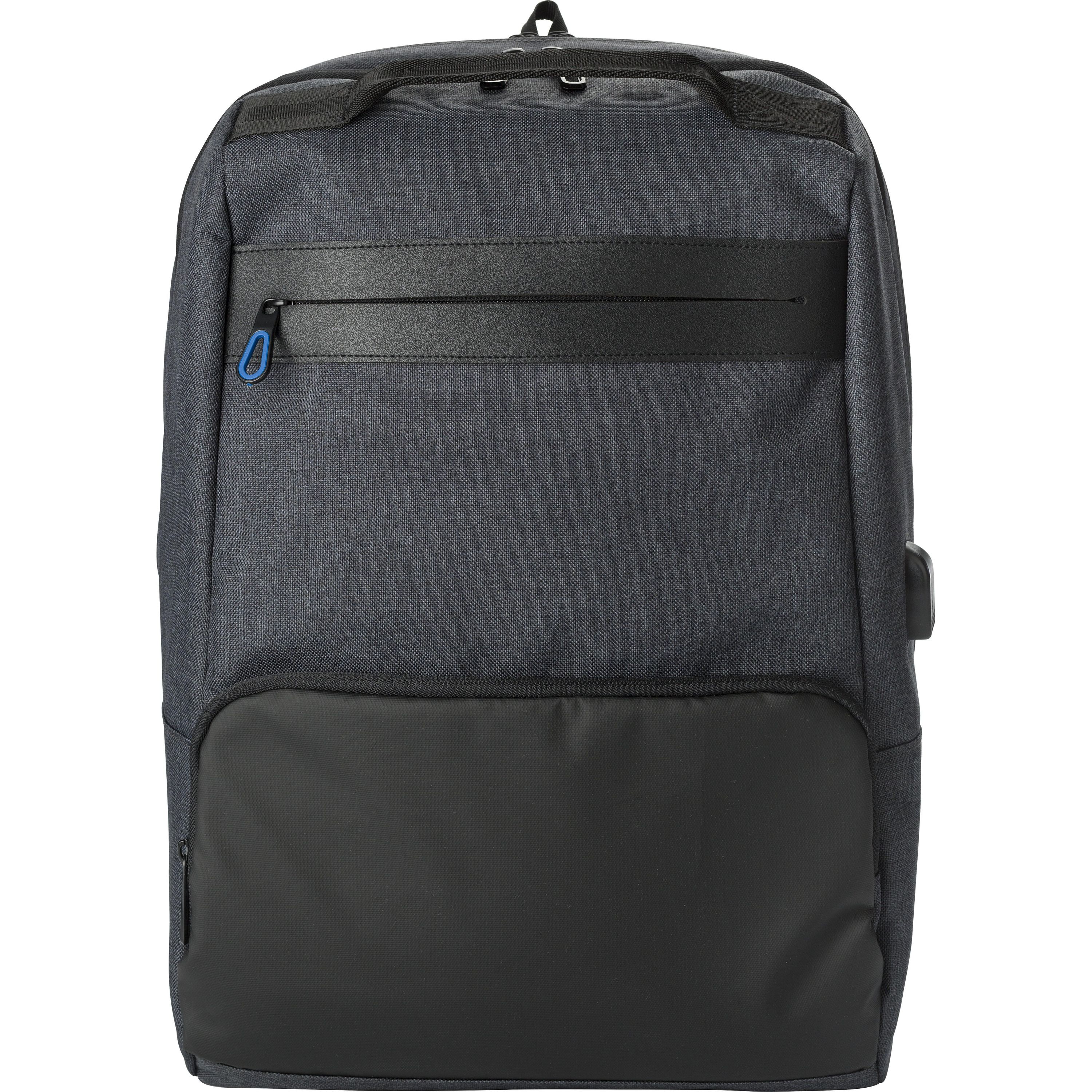 PVC Rucksack mit Anti-Diebstahl Schutz Romy - schwarz-541
