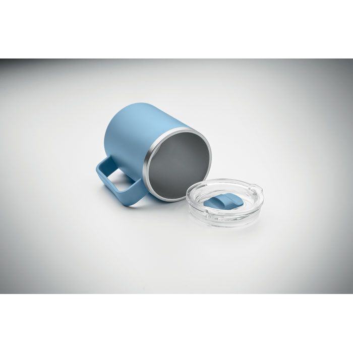 Doppelwandiger Becher 400ml COCOA - petrol-794