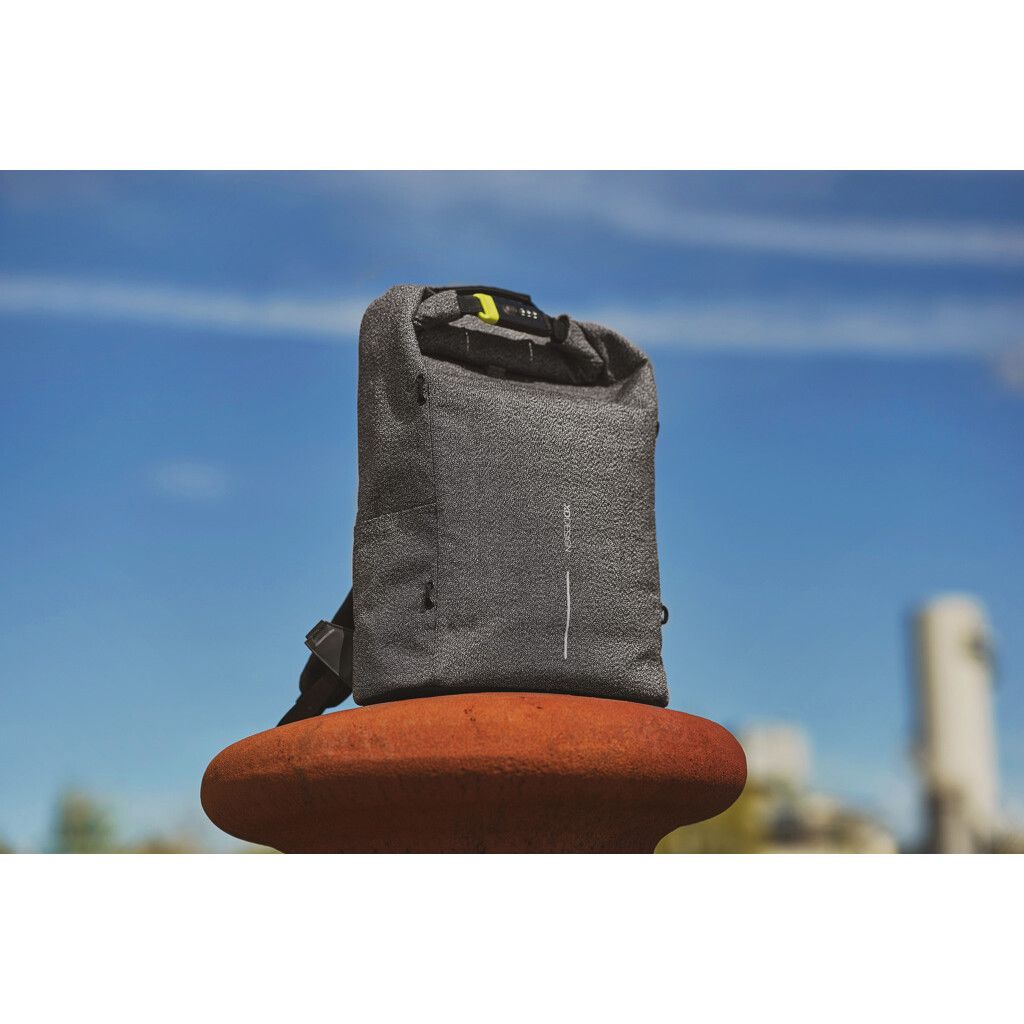 Urban schnitthemmender Anti-Diebstahl-Rucksack - grau-916