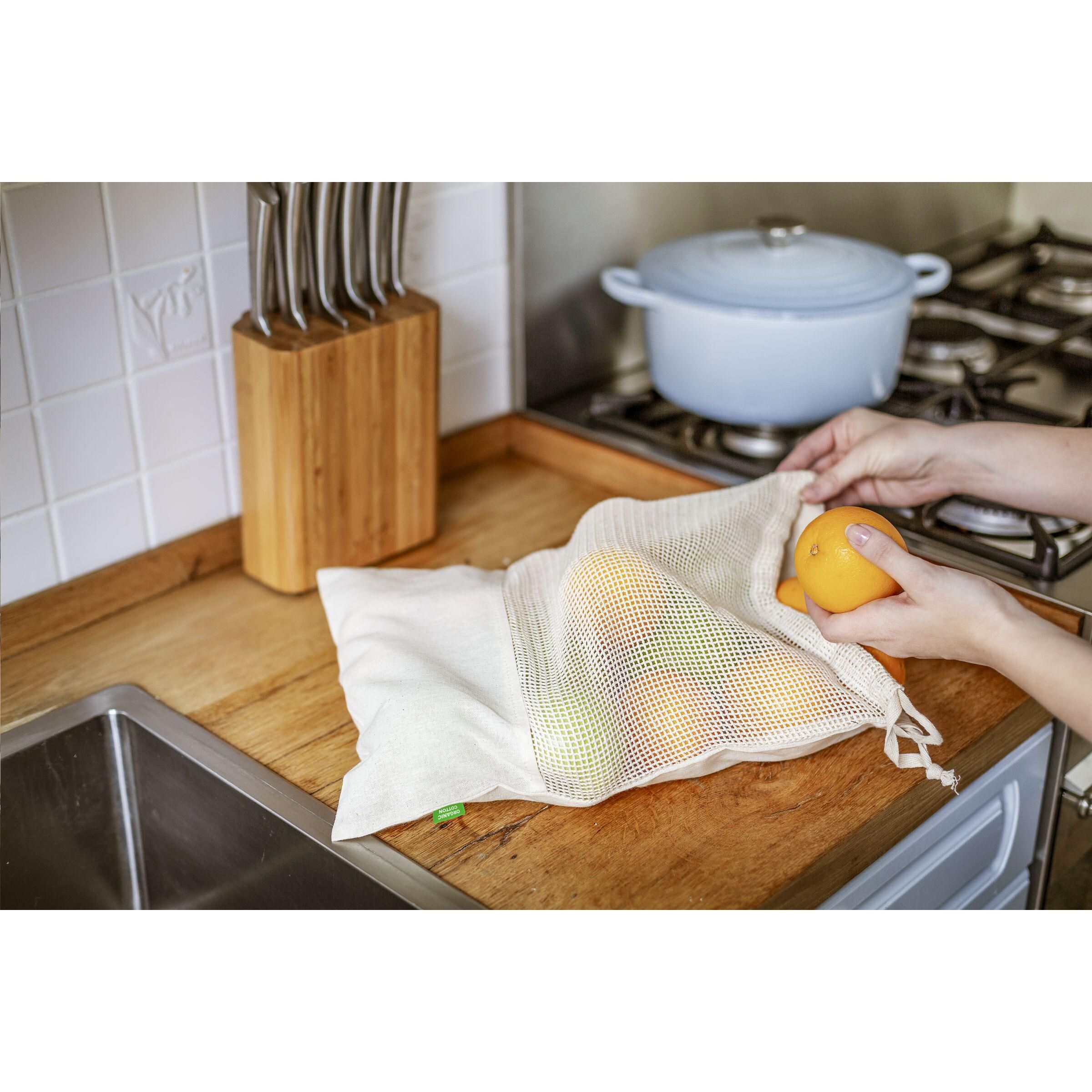 Natura Organic Mesh Bag (120 g/m²) Obstbeutel - neutral-836