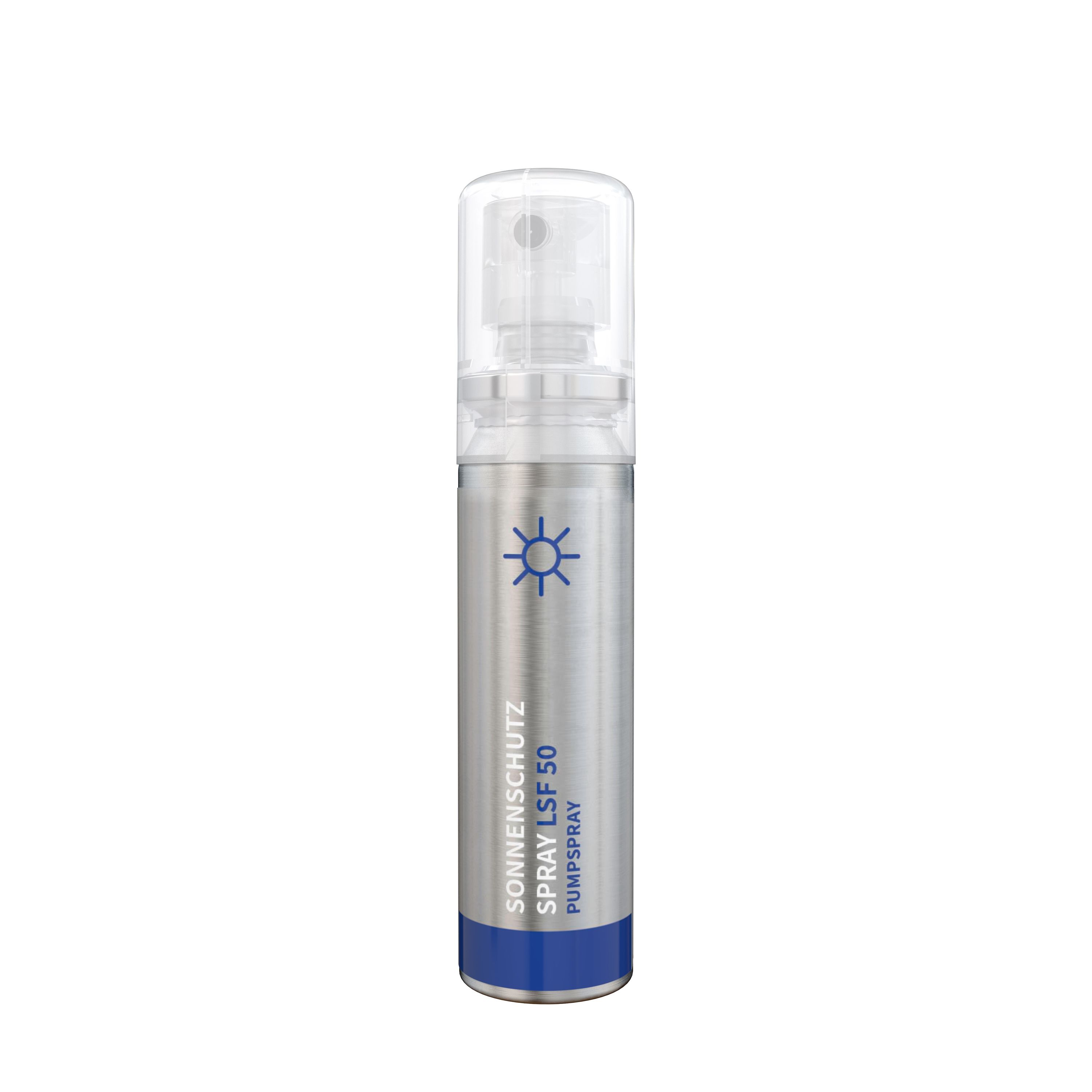 20 ml Spray Sonnenschutzspray LSF 50 Body Label transparent-918