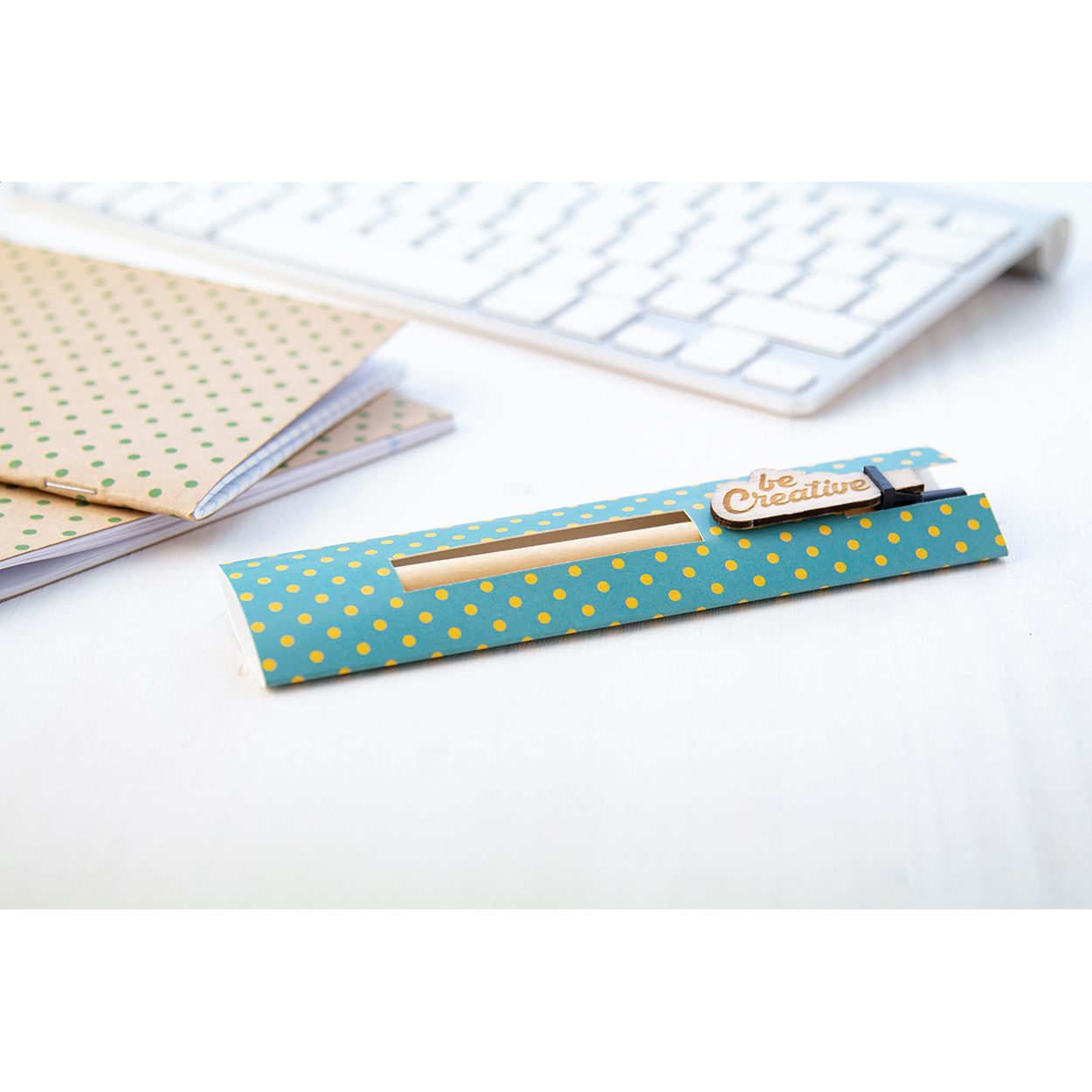 CreaSleeve Pen Individuelles Stifte-Etui (40 x 155 mm) - weiß-449