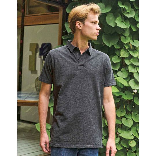Recycled Cotton Polo - navy melange-19