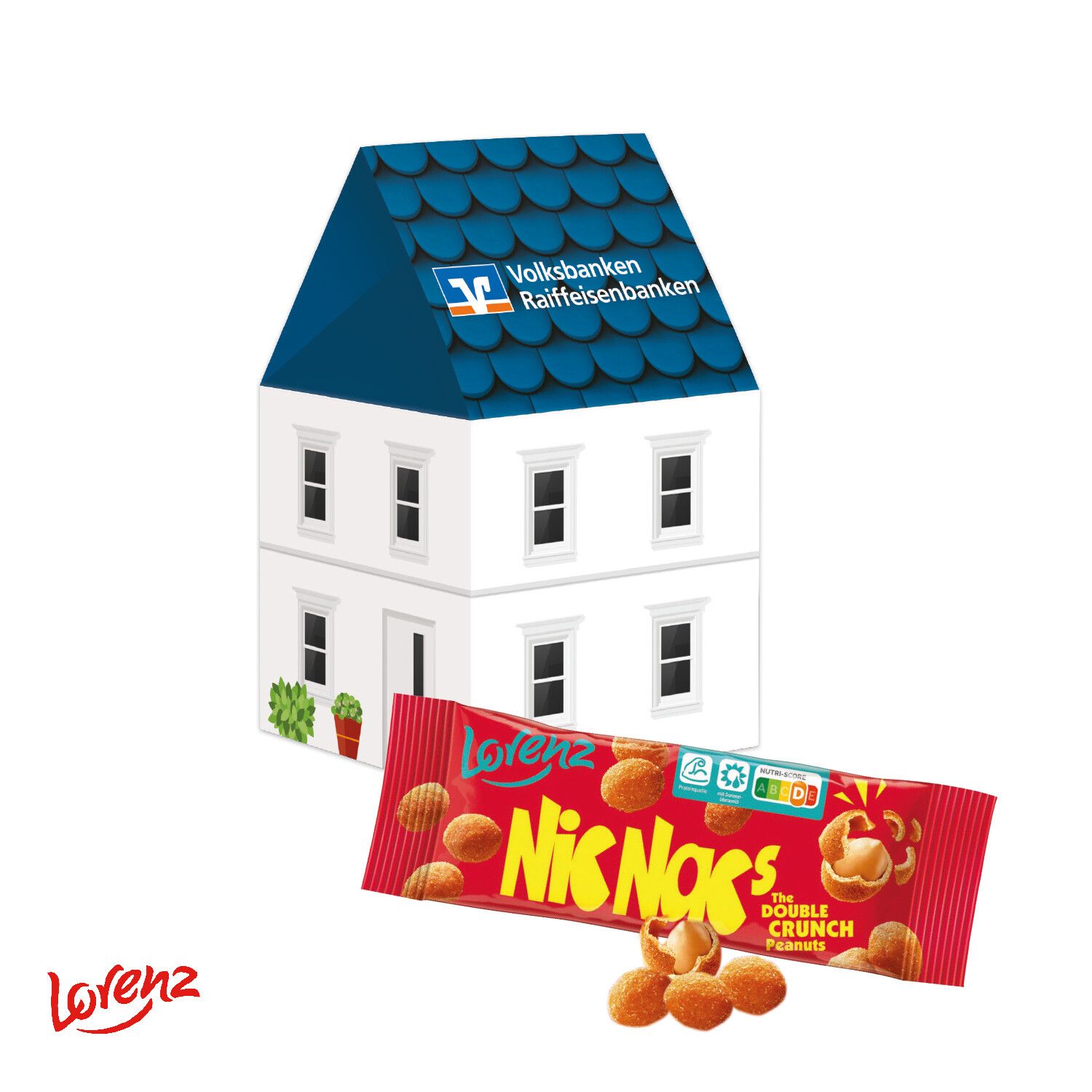 3D Präsent "Haus" mit Lorenz Nic Nac'S-453