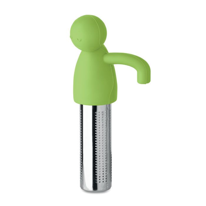 Tee-Ei Edelstahl/Silikon NINOT - limette-285