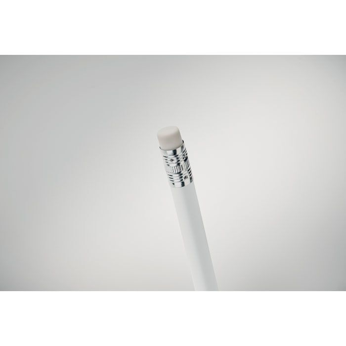 Bleistift mit Radiergummi STOMP SHARP - weiß-839