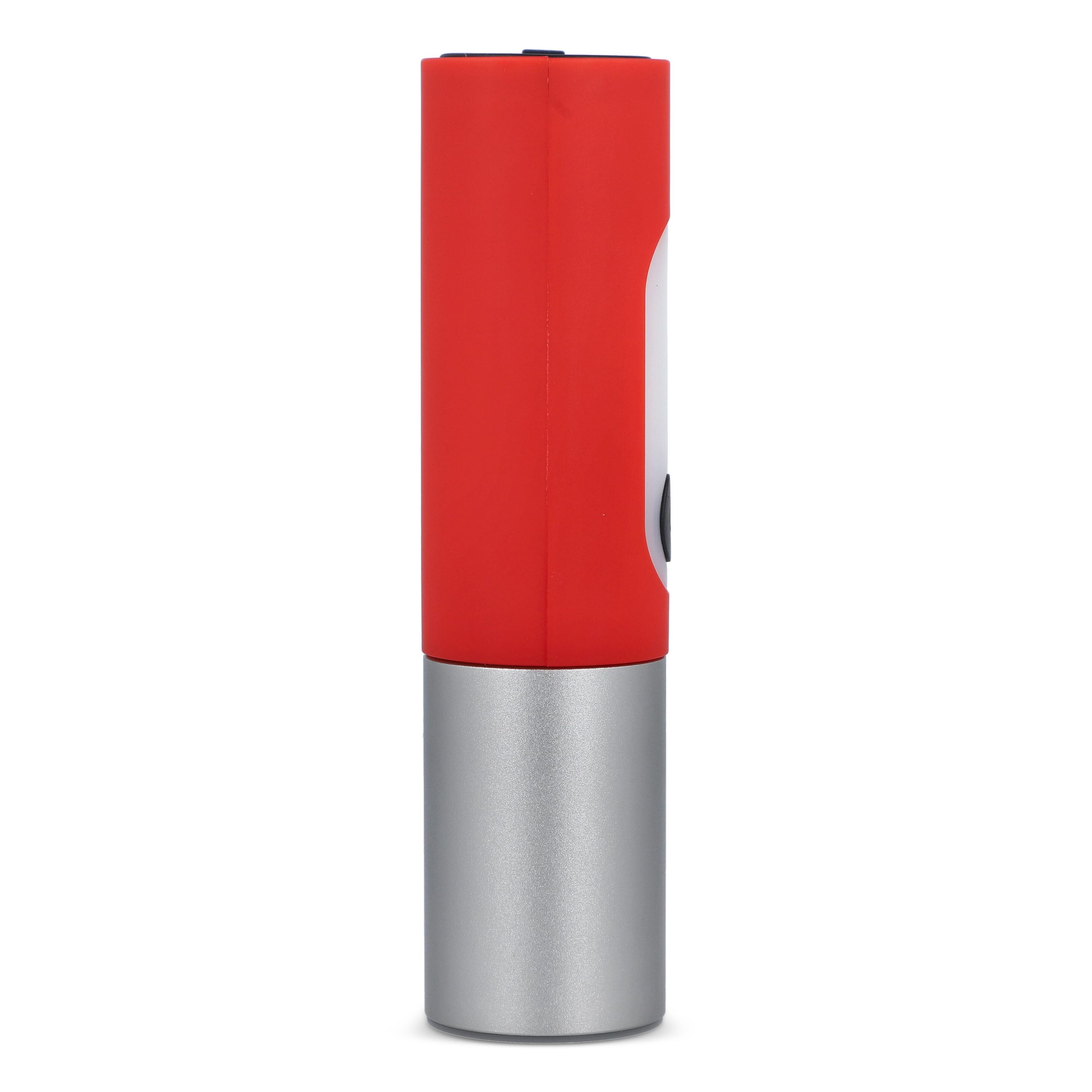 Wiederaufladbare 10-W-LED-Taschenlampe mit Zoomfunktion, 300 lm - rot-765