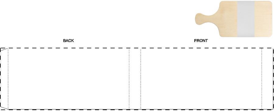 Veredelungsposition Maßgefertigte Papierbanderole