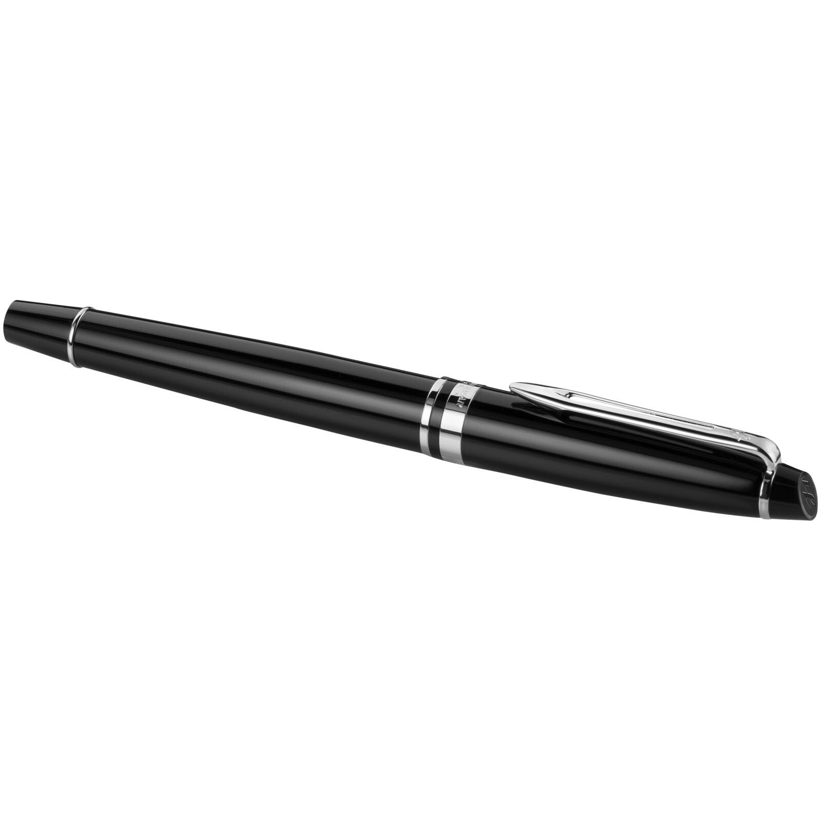 Waterman Expert Füllfederhalter (blaue Mine) - schwarz -  chrom-55