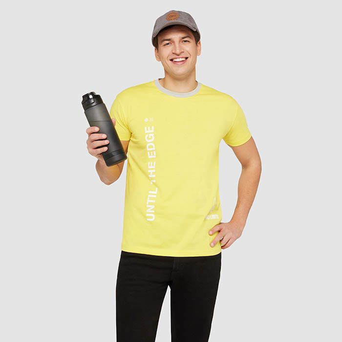 Sport-Trinkflasche RPET 1L LEVEL - schwarz-67