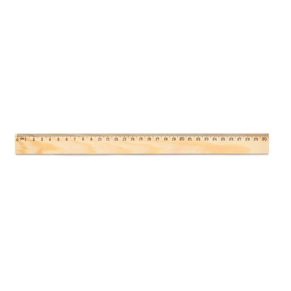 WESLEY 30 Lineal aus Kiefernholz mit 30 cm Skala - naturhell-385