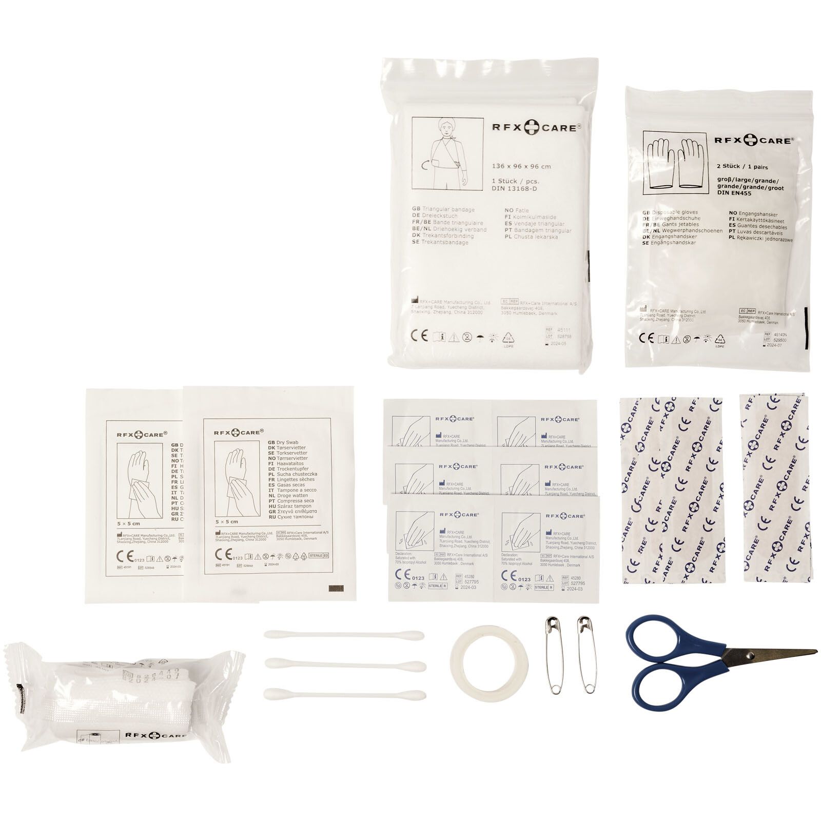 Alexander 30-teiliges Erste-Hilfe-Set mit wasserfester Tasche - schwarz-304