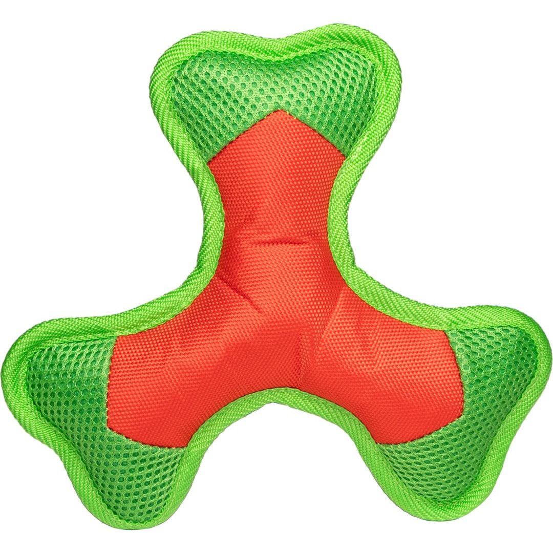 MiniFeet® Hundespielzeug Flying Triple - orange - grün-415