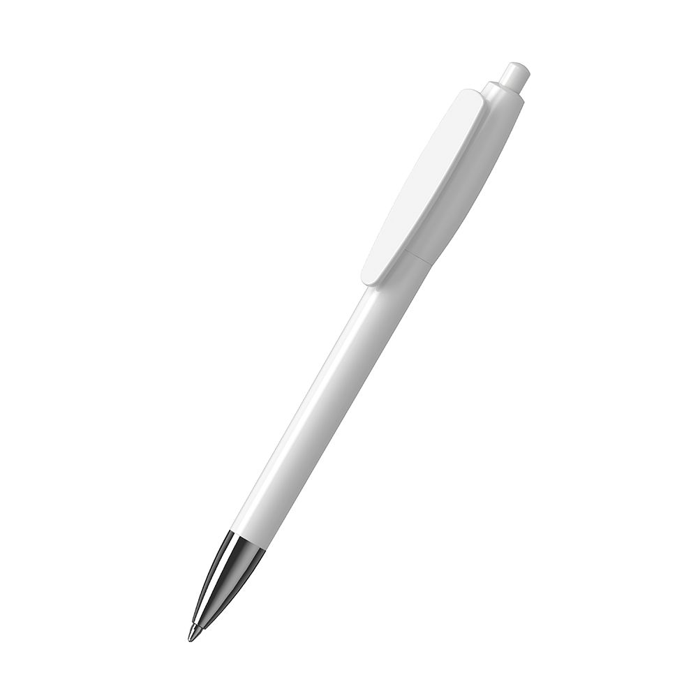 Druckkugelschreiber Klix high gloss Mn - weiss-746