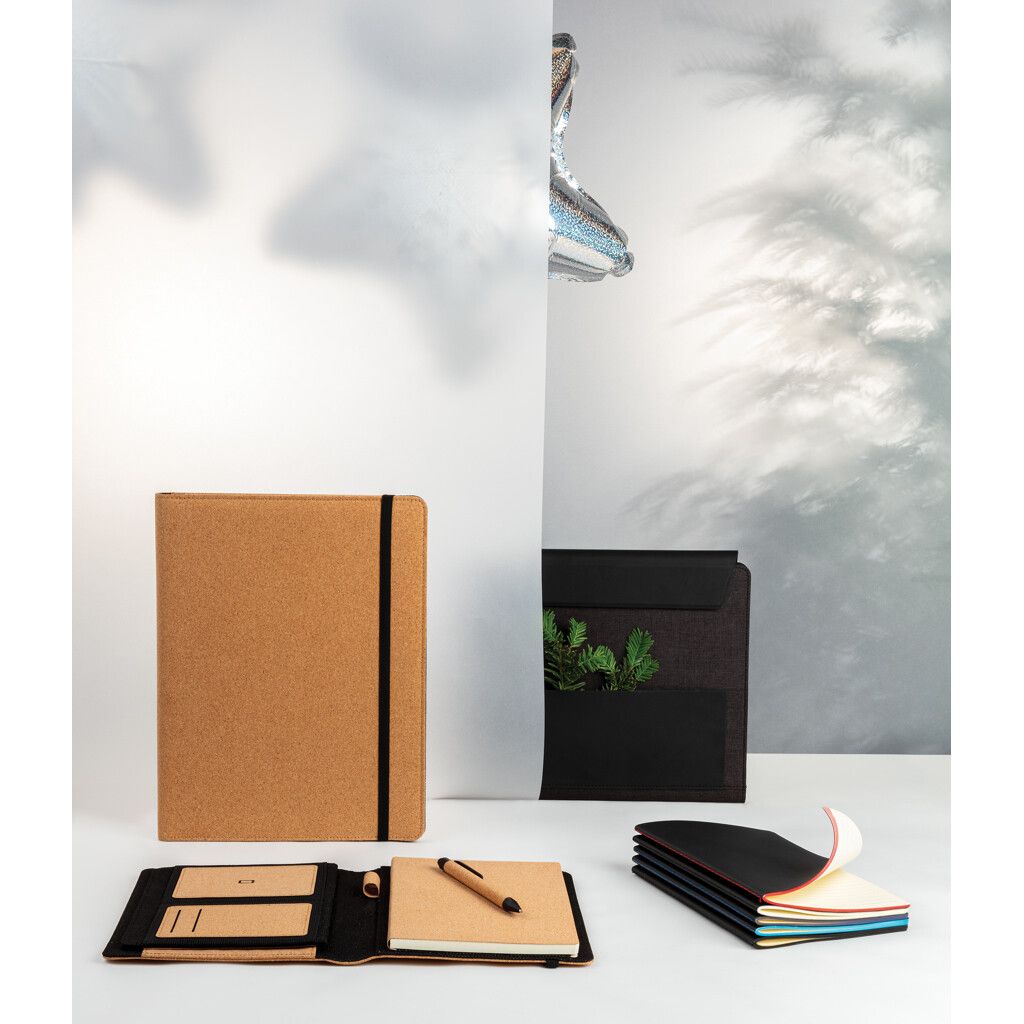 Deluxe Kork Portfolio A4 mit Stift - braun-289