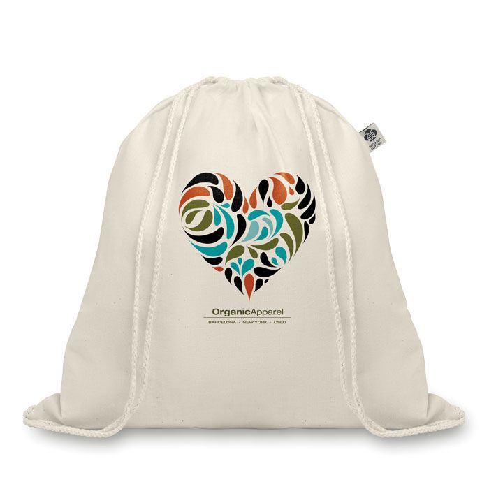 Beutel mit Kordelzug ORGANIC HUNDRED - beige-889