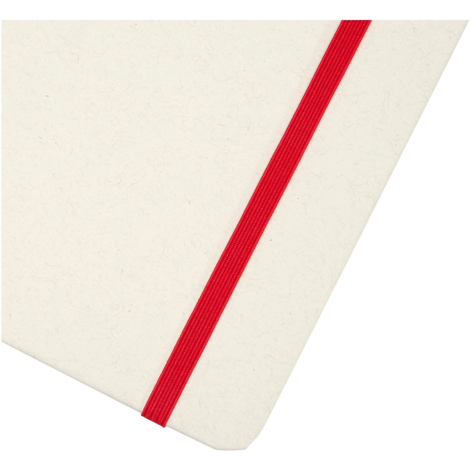Bass A5 recyceltes Notizbuch, liniert - rot-368