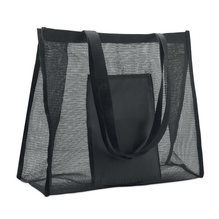 RPET-Mesh-Einkaufstasche LIMP - schwarz-925