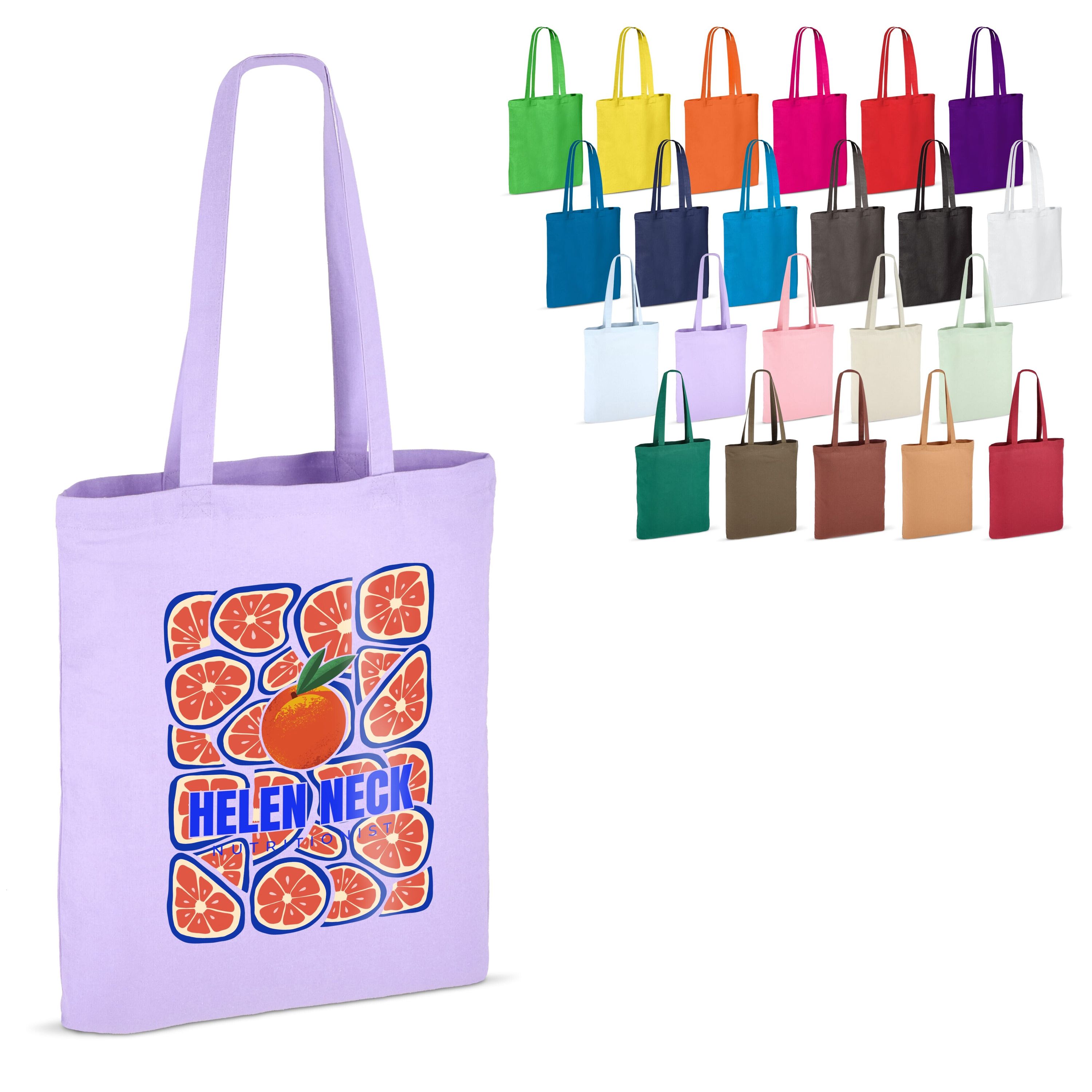Umhängetasche Baumwolle OEKO-TEX® 140g/m² 38x42cm - blau-150