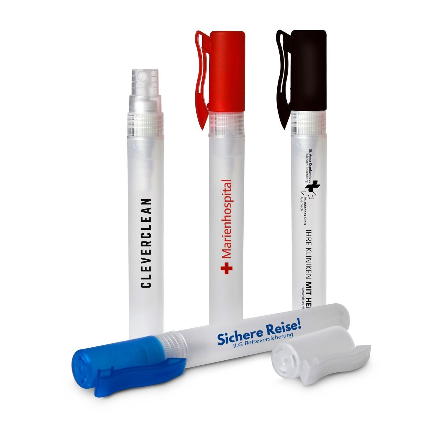 Alkoholisches Handreinigungsspray - 10 ml - schwarz-584