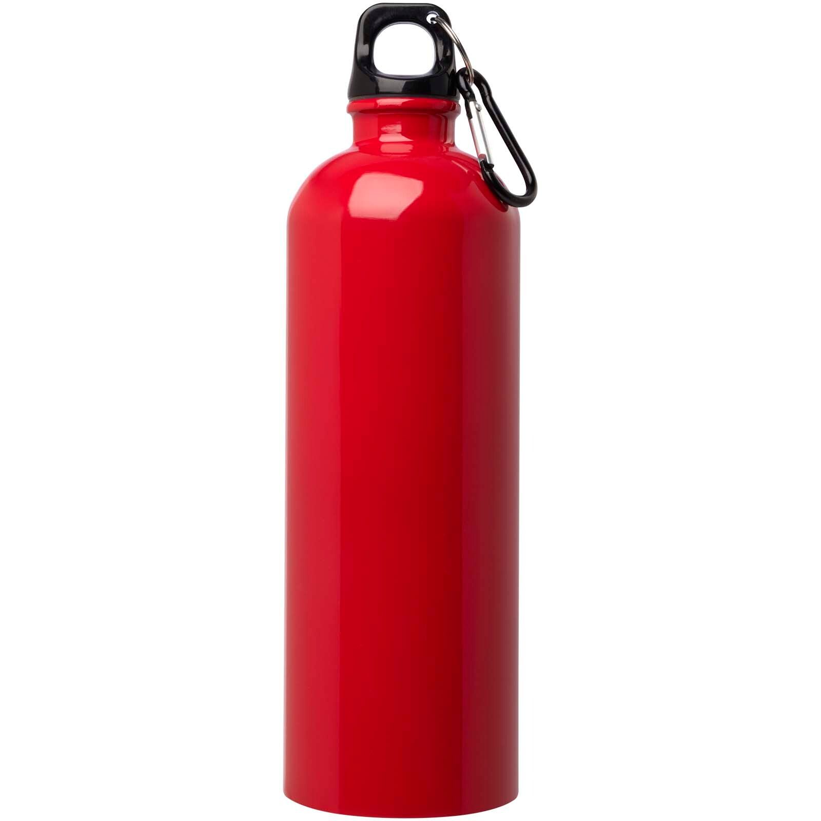 Oregon 750 ml RCS-zertifizierte, einwandige Trinkflasche aus Edelstahl mit Karabinerhaken - rot-675