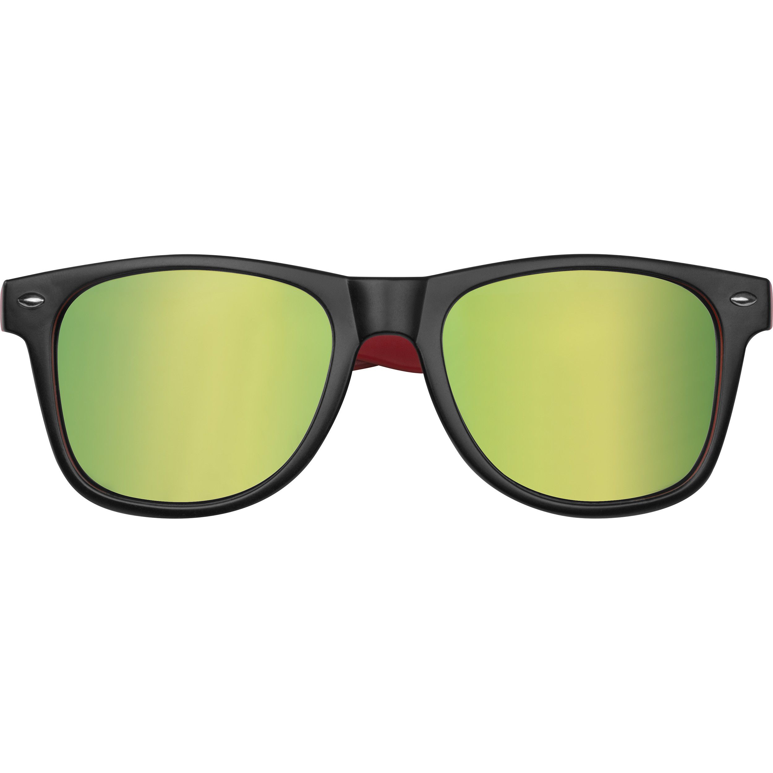 Sonnenbrille aus Kunststoff mit verspiegelten Gläsern, UV 400 Schutz - rot-504