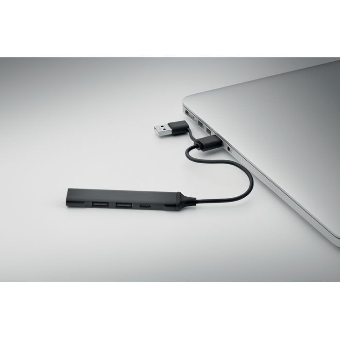 4 Port USB Hub CURRENT - schwarz-916