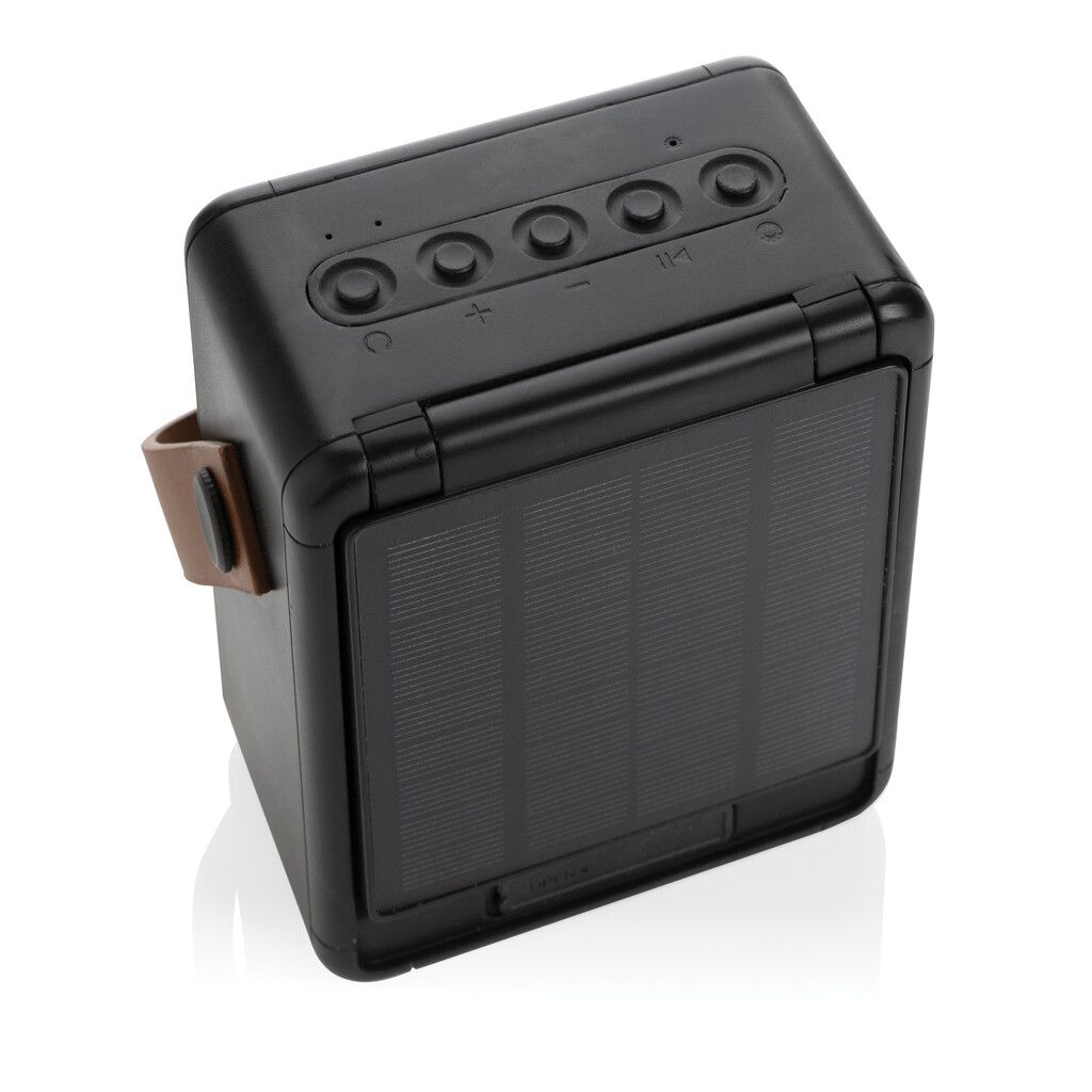 Skywave 12W Solar-Lautsprecher aus RCS recyceltem Kunststoff - schwarz-432
